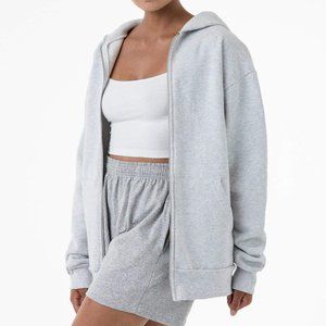 LA Apparel Fleece Zip Up Hooded Sweatshirt - NWOT